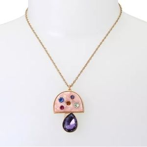 Betsey Johnson mushroom necklace nwt